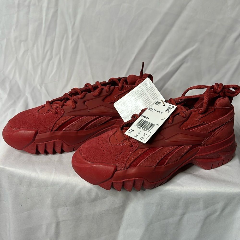 Size 7.5w - Reebok Cardi B x Club C V2 Mars Red W